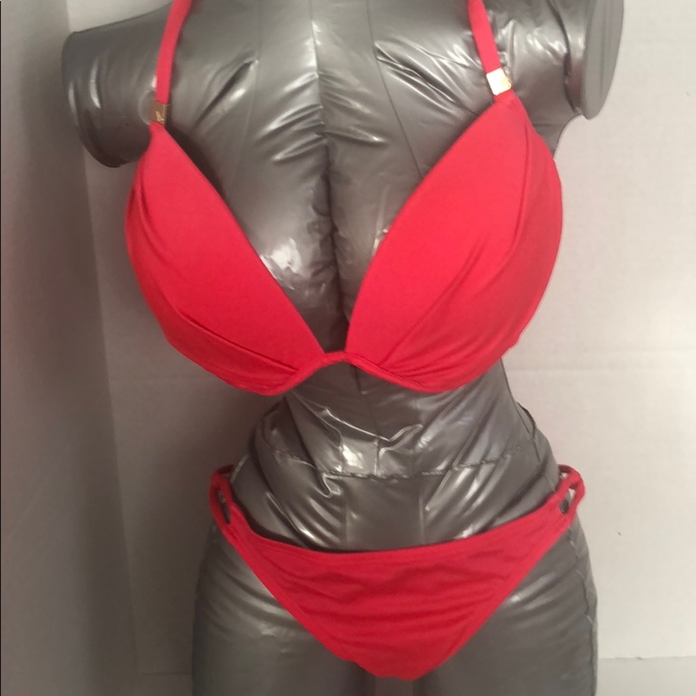 Victoria’s Secret red bikini top 36D bottom L